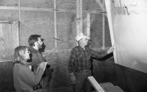 Grover Lee Owens describes a detail, bow of Traveler