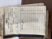 Hurds Harware Receipt