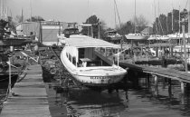 Round stern boat "Elizabeth Jean" on the Wilson Railway