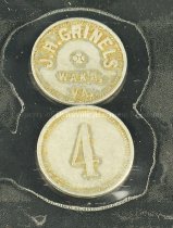 G.H. Grinnels Oyster Tokens