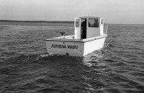 The 24' Alfreda Maru on the water