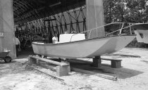 Boat nears completion at Mooney Brothers