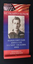 Hometown Hero Banner of John A. Coe