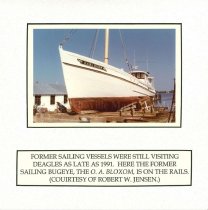 O.S. BLOXOM Bugeye at Deagle's Boatyard