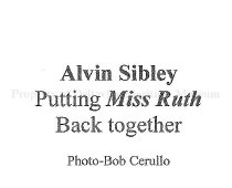 Alvin Sibley and MISS RUTH Information Card