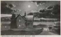 Mayo's Beach Lighthouse at night, Wellfleet, Mass.