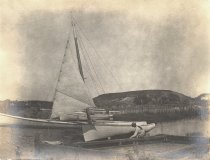 Captain Freeman Snow hauling his boat