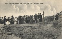 First Shovelfull on the new dyke, Aug. 7/08/ Wellfleet, Mass.