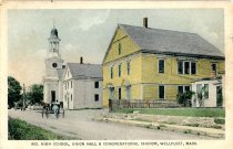 983 High School, Union Hall & Congresational Church, Wellfleet, Cape Cod, M