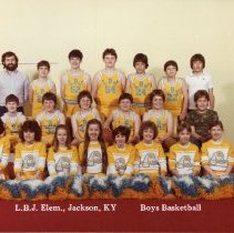 LBJ Boys Basketball Team & Cheerleaders