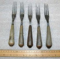 Steel-Tined 19th-century Forks