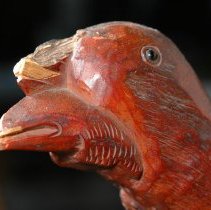 Bird figure's head (right side view)