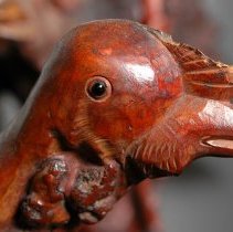 Bird figure's head (left side)