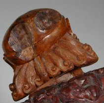 Posterior view of the sculpture's head area (Li Figure)