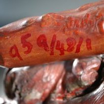 Original ojbect ID number applied in red ink