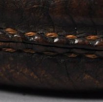 Pressed Leather & Brass Shot Flask (19th-Century)