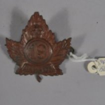 19th Battalion Collar Badge
