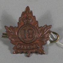 19th Battalion Collar Badge
