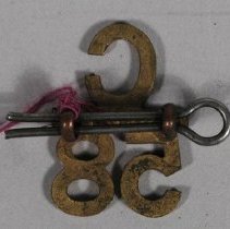 58th Battalion Collar Dog Badge