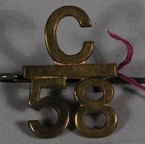 Companion of the 58th Battalion Collar Dog Badge