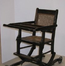 Canework rolling chair
