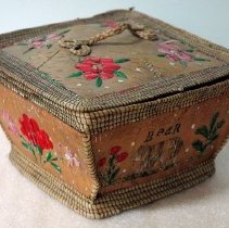 Quillworked Birchbark Basket