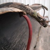 Sleigh - dash rail detail right side