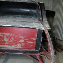Sleigh - lower exterior dash, left side