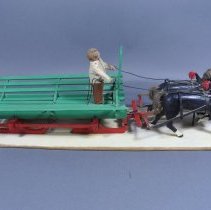 Carving - Hay wagon in Winter