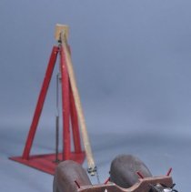 Stump Puller? & Oxen Team Carving