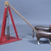 Stump Puller? & Oxen Team Carving