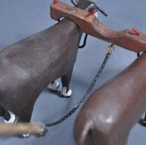 Stump Puller? & Oxen Team Carving