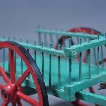 Single Ox Cart Folk Art Carving