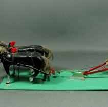 Folk Art Horse-Drawn Plow