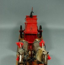 Folk Art Horse-Drawn Water Wagon