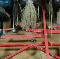 Folk Art Model of a Horse-Drawn Harrow
