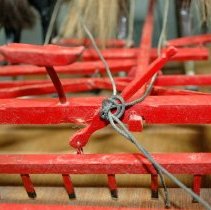 Folk Art Model of a Horse-Drawn Harrow
