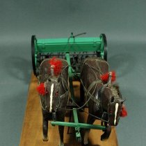 Folk Art Model of a Horse-Drawn Seed Drill