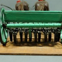 Folk Art Model of a Horse-Drawn Seed Drill