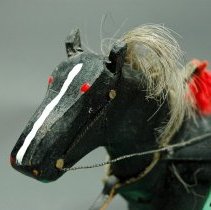 Folk Art Model of a Horse-Drawn Van