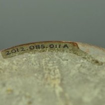 Catalogue number on underside of case (2012)