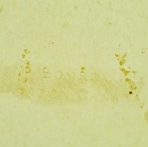 Box, Candy - detail, bottom imprint text