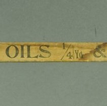 yardstick back- Paints, Oils & Varnishes