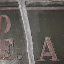 Dedication pane centre leading