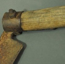 Scythe's blade socket secured with hexagonal nut - detail 4