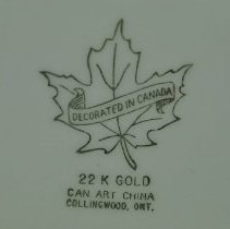 Plate, Commemorative - Maker's mark detail