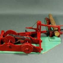 Folk Art Model of a Log Saw
