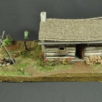 Front view showing door