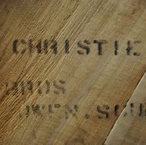 Stamp on bottom, detail