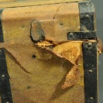 Back view of proper left corner